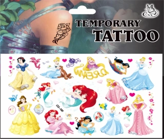 Dětské dočasné tetování - DISNEY PRINCEZNY 4