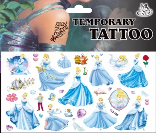 Dětské dočasné tetování - DISNEY PRINCEZNY 7