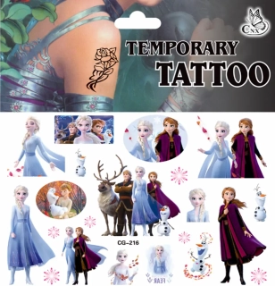 Dětské dočasné tetování - LEDOVÉ KRÁLOVSTVÍ - FROZEN 12