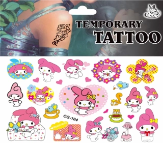 Dětské dočasné tetování - HELLO KITTY 11