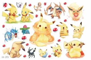 Dětské dočasné tetování - POKÉMON (1) - PIKACHU 8