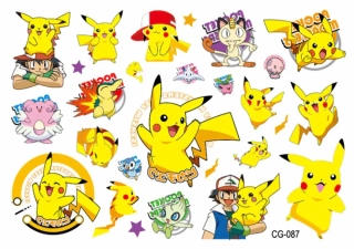 Dětské dočasné tetování - POKÉMON (1) - PIKACHU 11