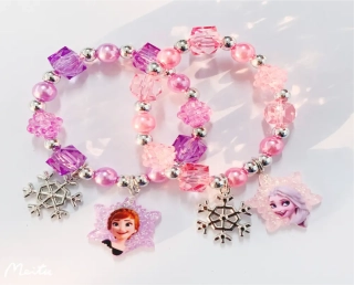 Set náramků na gumičce - LEDOVÉ KRÁLOVSTVÍ - ANNA & ELSA 3