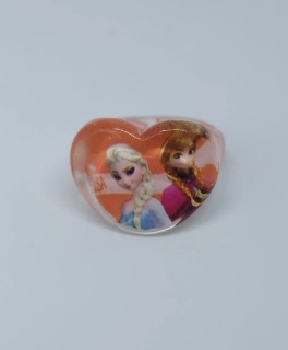 Prstýnek - LEDOVÉ KRÁLOVSTVÍ SRDÍČKO - Anna a Elsa 1