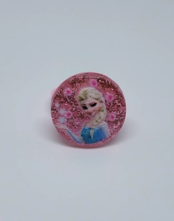 Prstýnek - LEDOVÉ KRÁLOVSTVÍ - ELSA - světle růžový 1