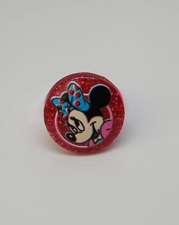 Prstýnek - MICKEY MOUSE - MINNIE - červený