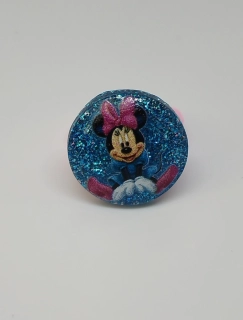 Prstýnek - MICKEY MOUSE - MINNIE - modrý