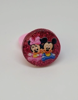 Prstýnek - MICKEY MOUSE - MICKEY A MINNIE - růžový