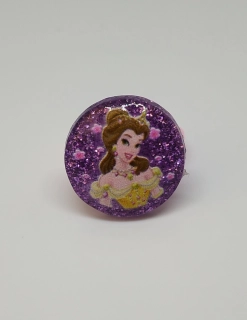 Prstýnek - DISNEY PRINCEZNY - BELLA - fialový