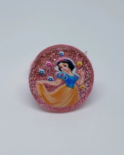 Prstýnek - DISNEY PRINCEZNY - SNĚHURKA - světle růžový 1