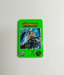 Kapesní posunovací puzzle 4 x 4 - AVENGERS - Thor - zelené