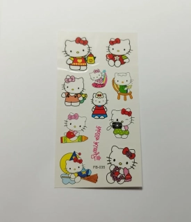 Dětské dočasné tetování - HELLO KITTY 3