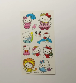Dětské dočasné tetování - HELLO KITTY 7