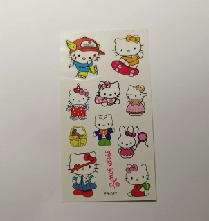 Dětské dočasné tetování - HELLO KITTY 9