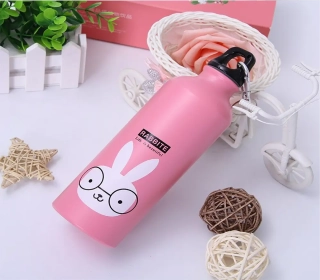 Outdoorová hliníková láhev s karabinou - KRÁLÍK - 500 ml