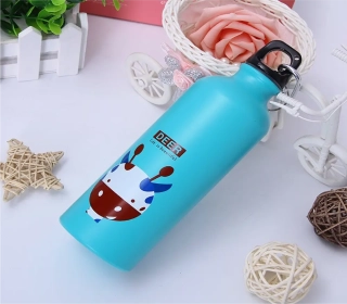 Outdoorová hliníková láhev s karabinou - JELEN - 500 ml