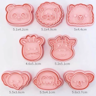 3D vykrajovátka na sušenky - ZVÍŘÁTKA 3 - 8 ks