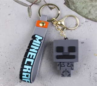 Přívěsek na klíče - MINECRAFT - ŠEDÝ