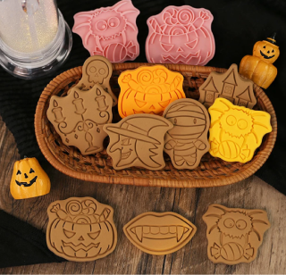 3D vykrajovátka na sušenky - HALLOWEEN 1 - 8 ks