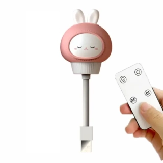 LED Noční světýlko USB - verze s ovladačem - KRÁLÍK