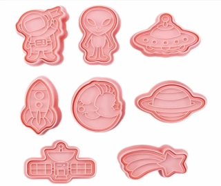 3D vykrajovátka na sušenky - UFO - 8 ks