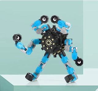 Fidget spinner - MECHANICKÝ TRANSFORMER - MODRÝ