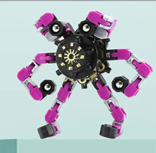 Fidget spinner - MECHANICKÝ TRANSFORMER - FIALOVÝ