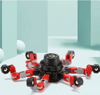 Fidget spinner - MECHANICKÝ TRANSFORMER - ČERVENÝ