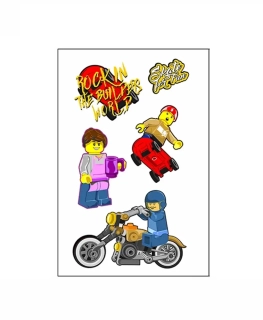 Dětské dočasné tetování - LEGO 1