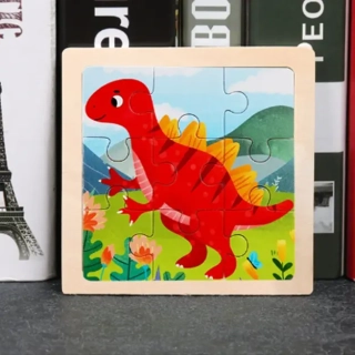 Dřevěné puzzle pro nejmenší (S) - DINOSAURUS