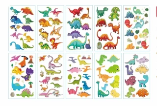 Dětské dočasné tetování - DINOSAUŘI 2