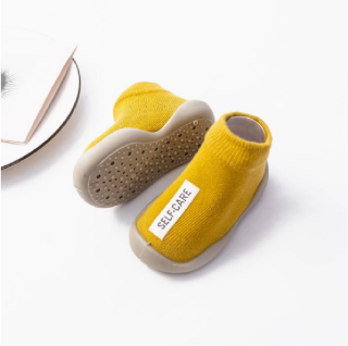 Barefoot ponožky s podrážkou - ŽLUTÉ (18-24 m)