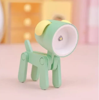 Mini noční lampička na baterky - PEJSEK - ZELENÝ