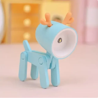 Mini noční lampička na baterky - SOBÍK - MODRÝ