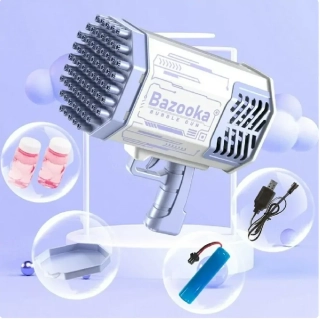 Bublinkový svítící bublifuk - Bazooka - FIALOVÝ