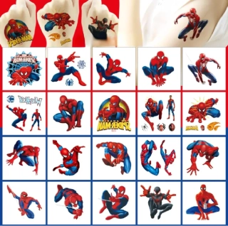 Dětské dočasné tetování - 20 ks - SPIDER MAN