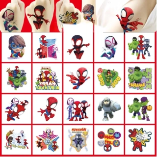 Dětské dočasné tetování - 20 ks - SPIDER MAN - SPIDEY AND HIS AMAZING FRIENDS (A)