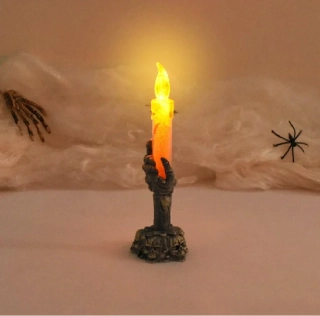LED lampa na HALLOWEEN - RUKA - Oranžová