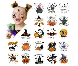 Dětské dočasné tetování - 20 ks - HALLOWEEN