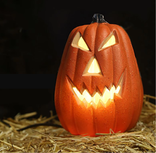 LED lampa na HALLOWEEN - DÝNĚ - Oranžová