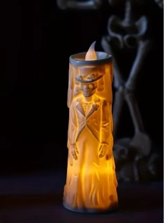 LED lampa na HALLOWEEN - SVÍČKA - ŽENÍCH