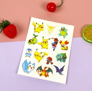 Dětské dočasné tetování - POKÉMON (4) - PIKACHU B