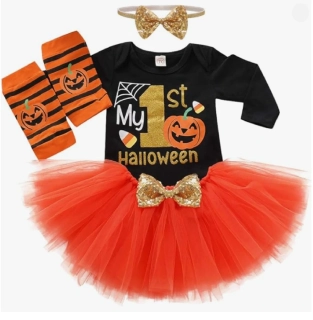 Set pro miminka - MŮJ PRVNÍ HALLOWEEN (3-6 m)