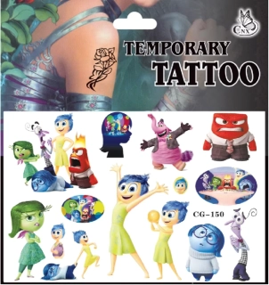 Dětské dočasné tetování - INSIDE OUT 2 - V HLAVĚ 2 - (B)
