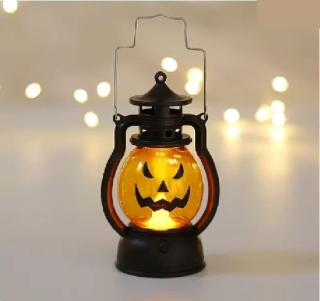 Mini LED lucerna na HALLOWEEN - DÝNĚ - Oranžová