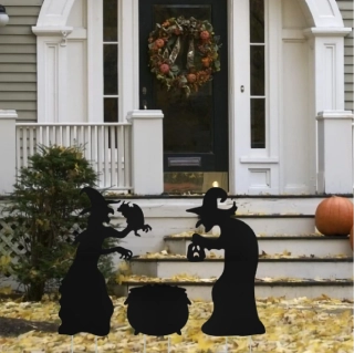 Záhradní dekorace - HALLOWEEN - Silueta čarodějnice
