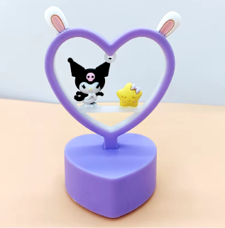 Noční světlo - POHÁDKA SANRIO - KUROMI - SRDÍČKO