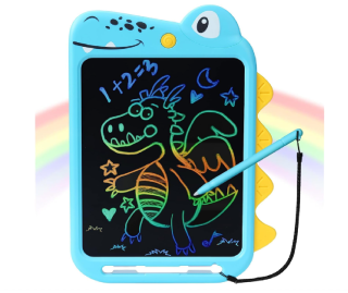 Velký LCD tablet na kreslení a psaní pro děti - DINOSAURUS - MODRÝ