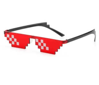 Designové brýle - MINECRAFT - ČERVENÉ (A)