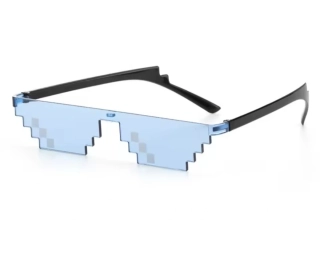 Designové brýle - MINECRAFT - MODRÉ (B)